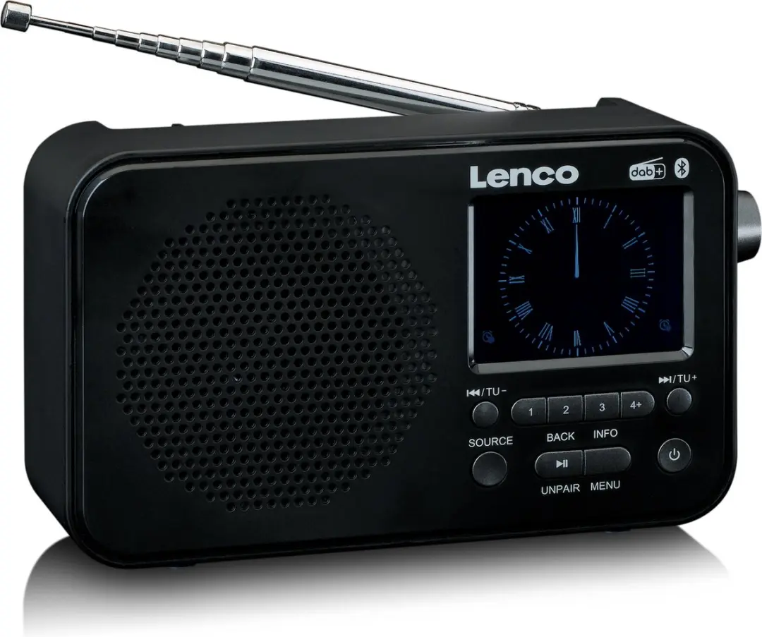 Lenco PDR-036BK DAB/FM Radio - Bluetooth - Zwart - afbeelding 3 van 6