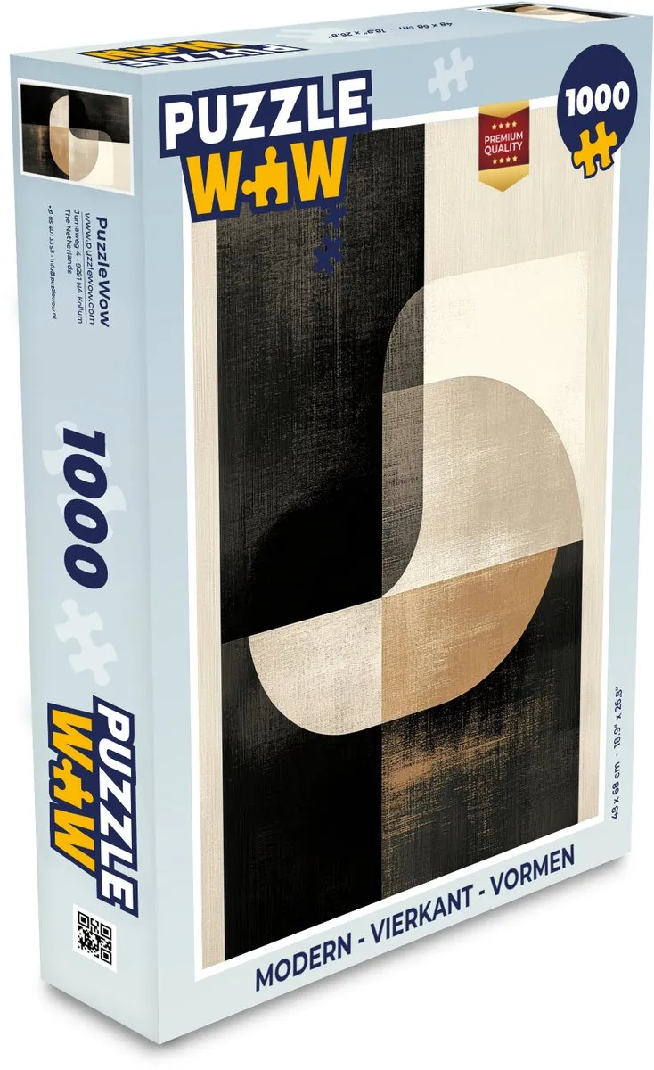 PuzzleWow Modern Vormen Legpuzzel 1000 Stuks