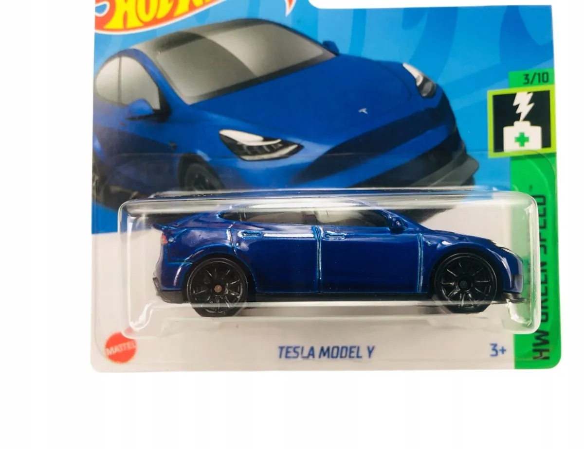 Hot Wheels Tesla Model Y HTB80 - Groen - afbeelding 2 van 3