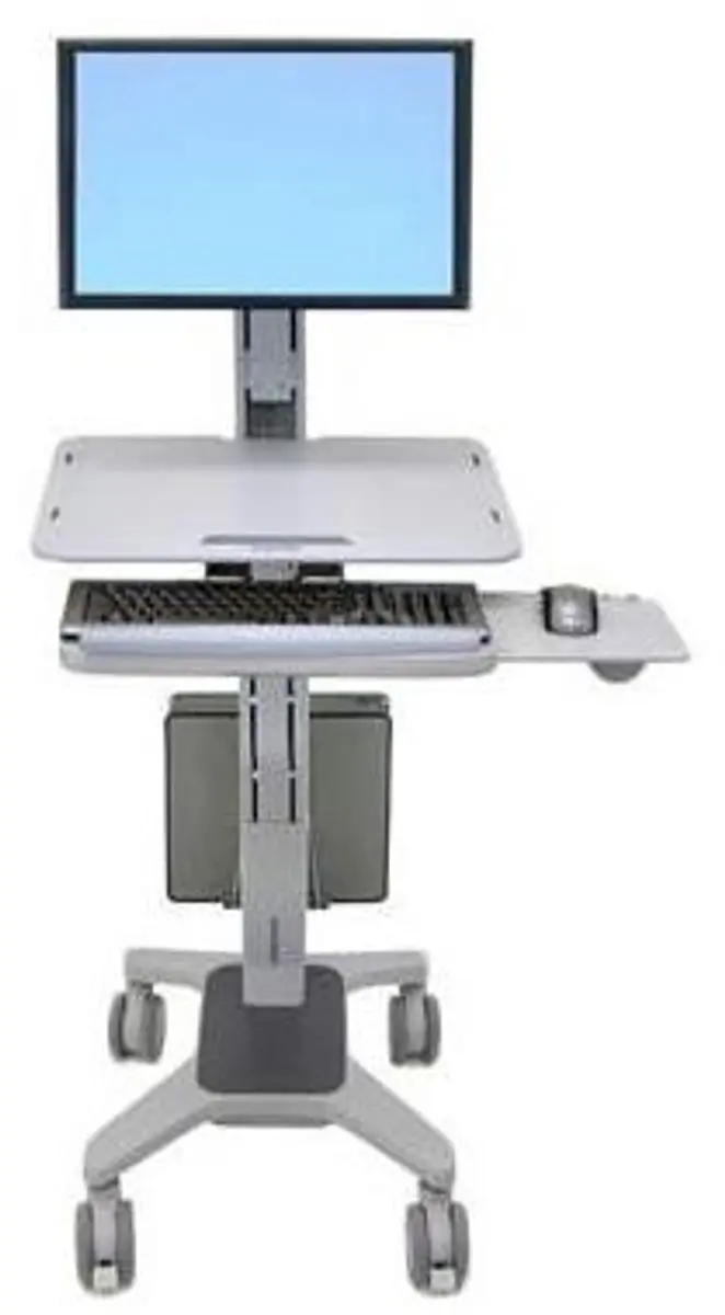 Ergotron WorkFit C-Mod, Single Display Sit-Stand Workstation 68,6 cm (27") Grijs
