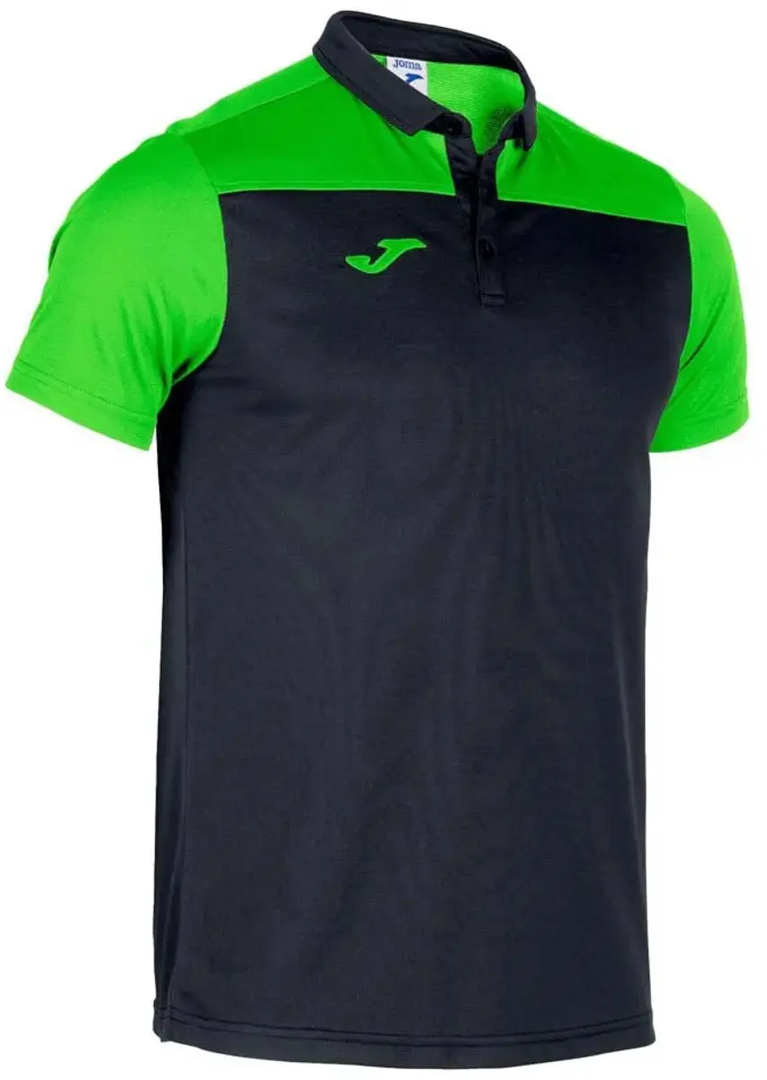 Joma Hobby II Korte Mouw Poloshirt - Zwart/Orange S - afbeelding 3 van 3