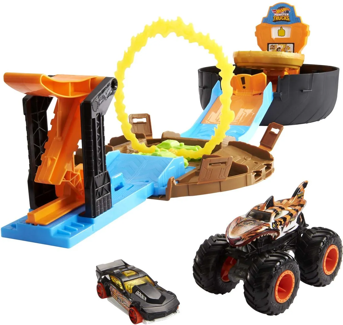 Hot Wheels Monster Truck Stuntbanden Speelset - Meerkleurig