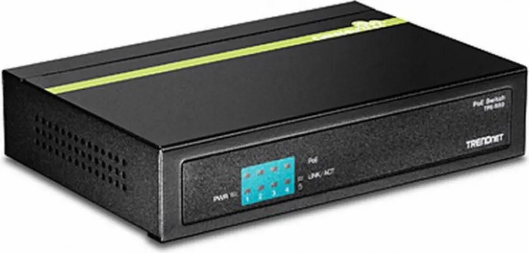 Trendnet TPE-S50 PoE-switch 5-poorts 10/100Mbps - Zwart - afbeelding 4 van 6