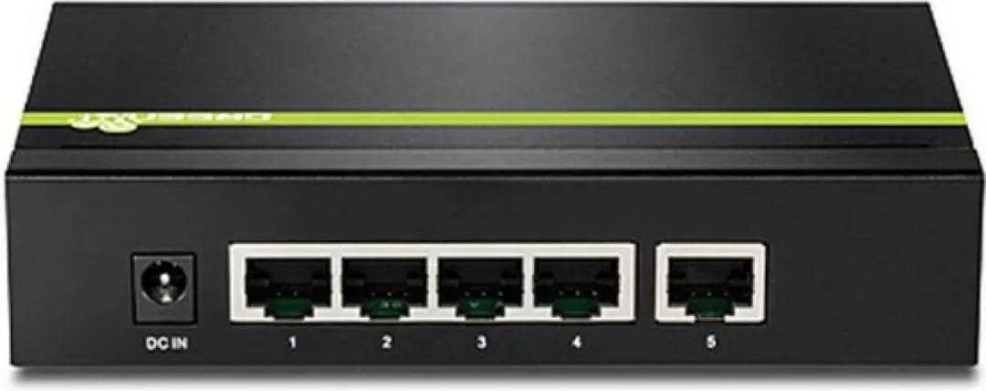 Trendnet TPE-S50 PoE-switch 5-poorts 10/100Mbps - Zwart - afbeelding 3 van 6
