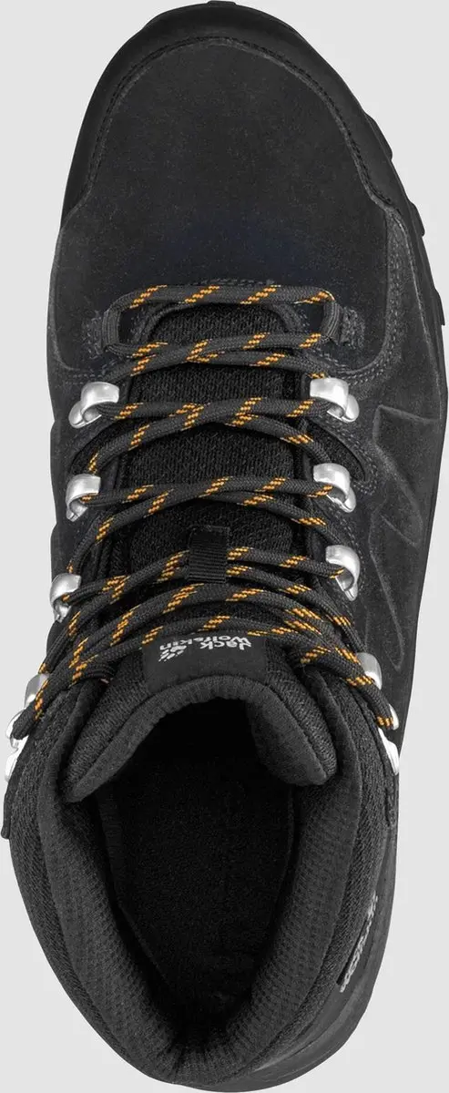 Jack Wolfskin Refugio Texapore Mid Wandelschoenen Heren 44.5 - Phantom/Burly Yellow XT - afbeelding 4 van 6