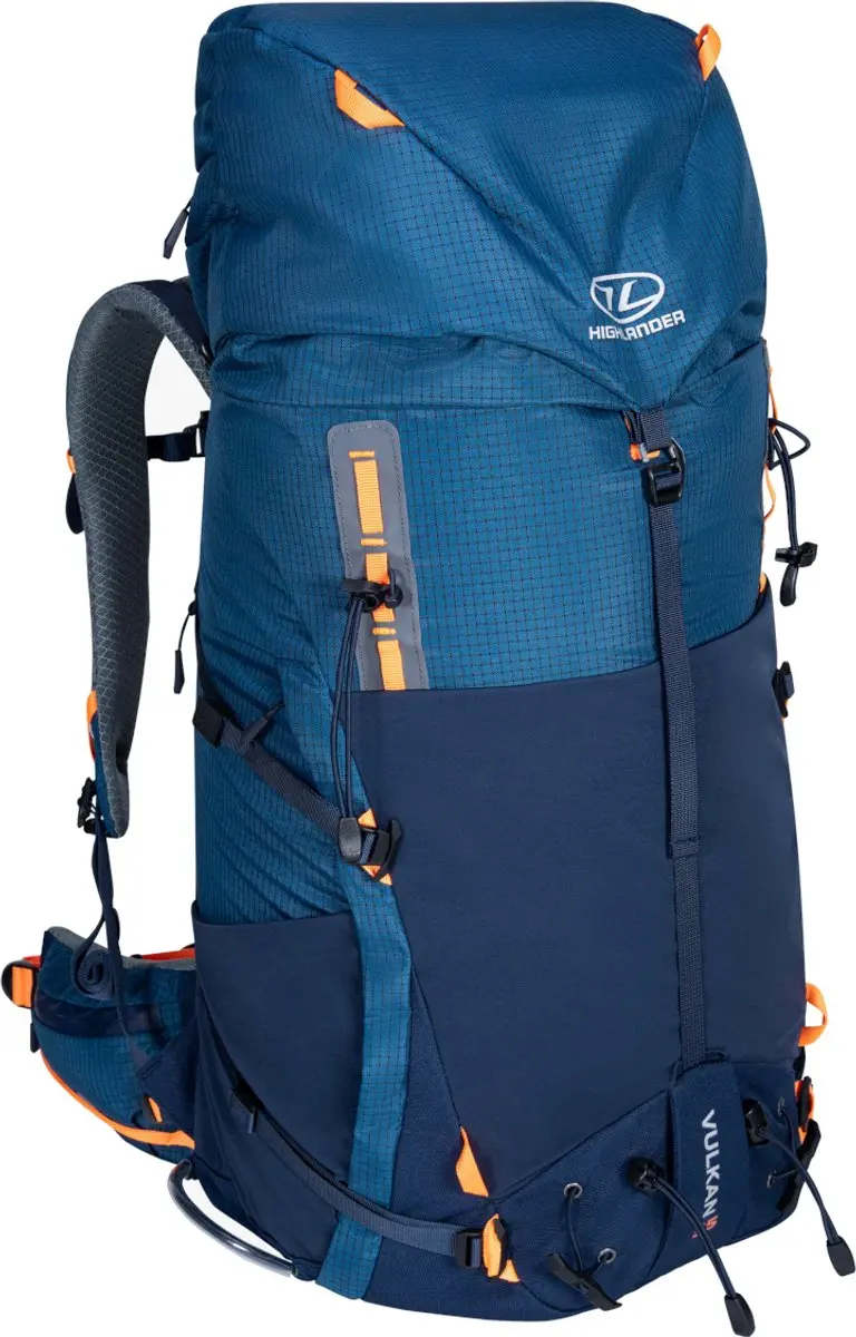 Highlander Vulkan Rucksack Rugzak 35L - Blauw - afbeelding 4 van 6