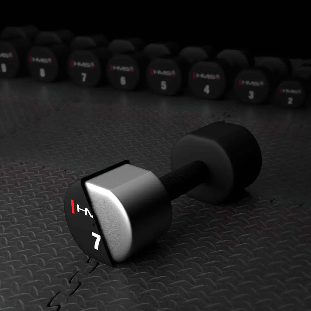 HMS HPT Serie Polyurethaan Dumbbells 7kg - 2 Stuks - afbeelding 3 van 5