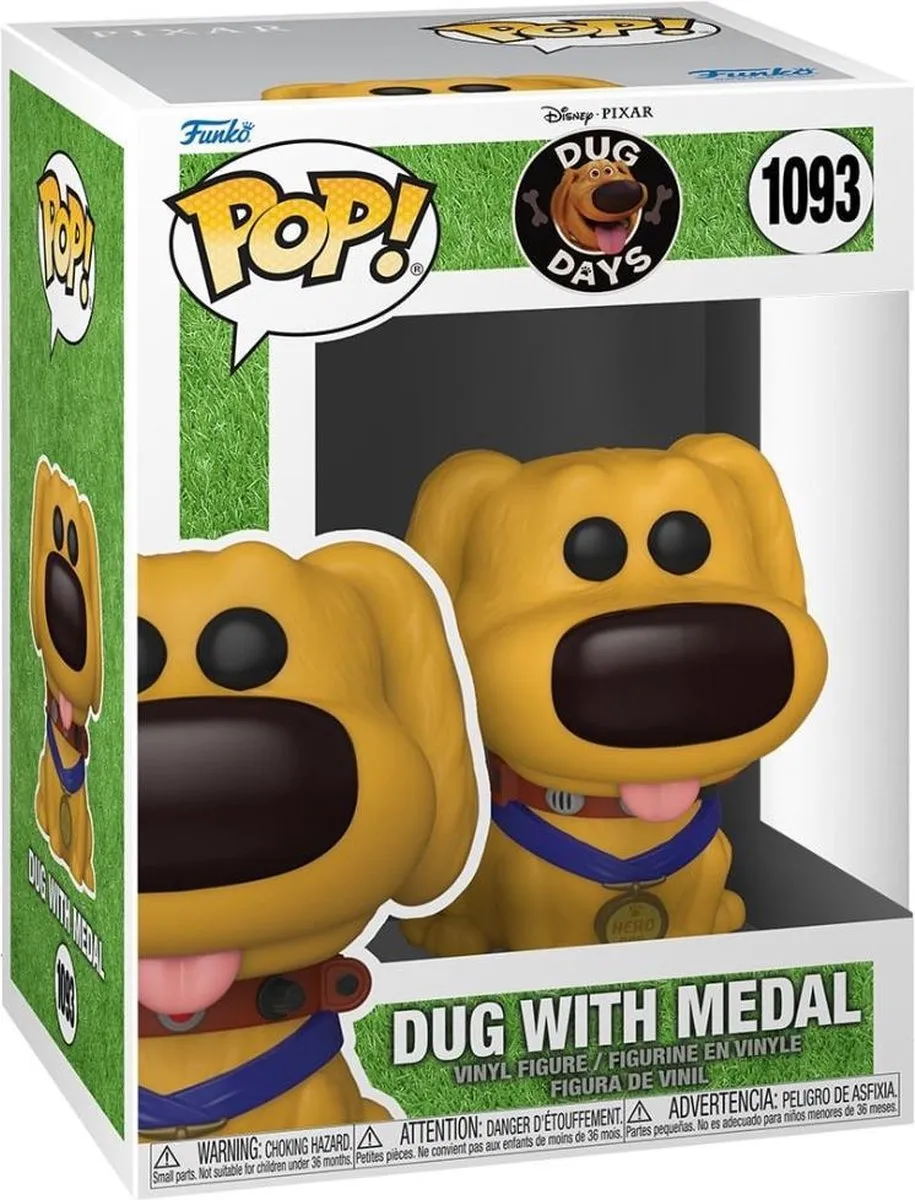 Funko Pop Dug Days Dug met Medaille - Multi