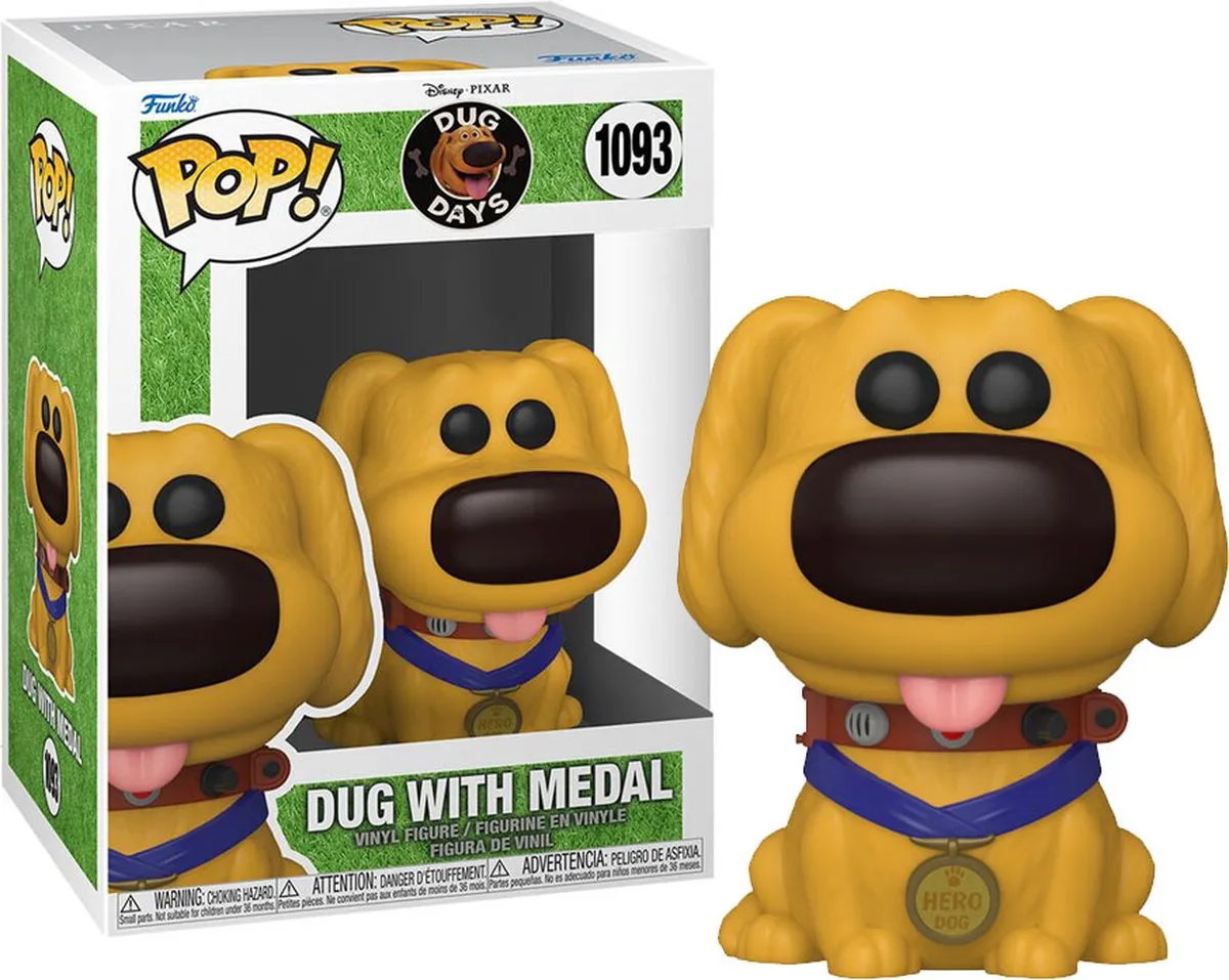 Funko Pop Dug Days Dug met Medaille