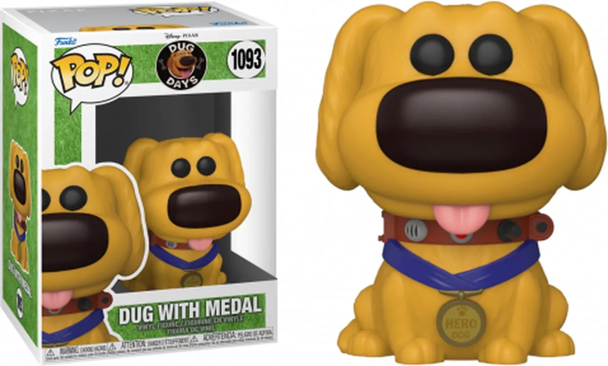 Funko Pop Dug Days Dug met Medaille - Multi