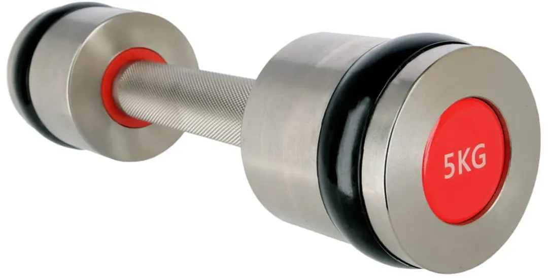 HMS Premium HH04 Chromen Dumbbells 2x4KG - afbeelding 4 van 6