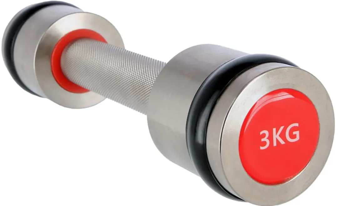 HMS Premium HH04 Chromen Dumbbells 2x4KG - afbeelding 6 van 6
