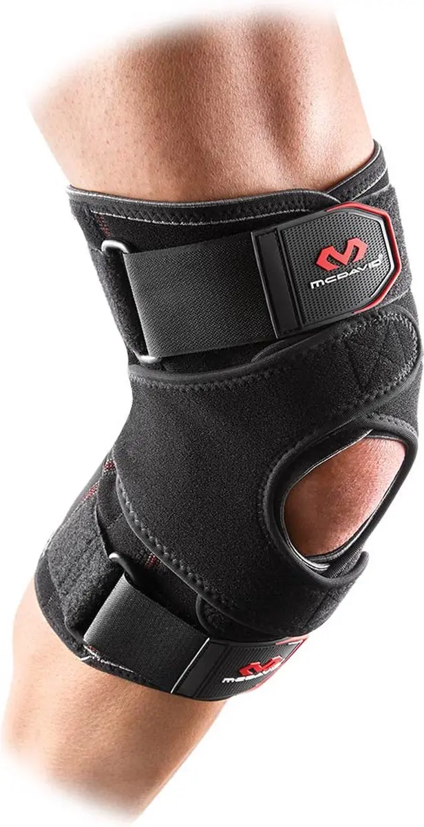McDavid VOW Knie Brace met Laterale Ondersteuning en Straps - Zwart - afbeelding 2 van 2