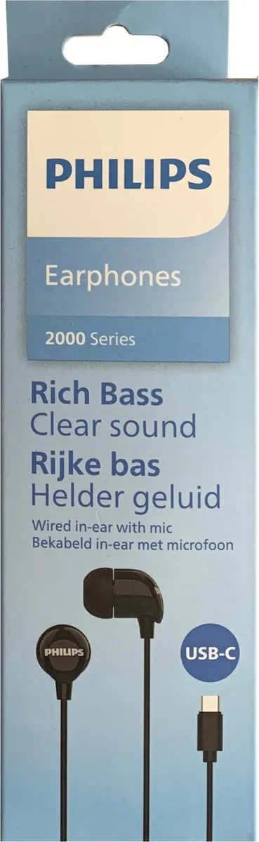 Philips Sound TAE2146BK In-Ear Koptelefoon - Zwart