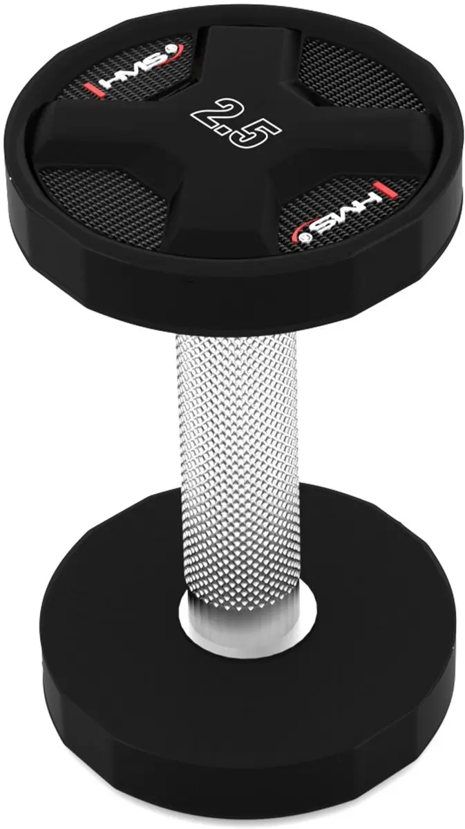 HMS HPC Polyurethaan Dumbbell 2.5 KG - afbeelding 4 van 5