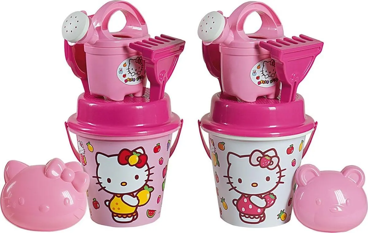 Hello Kitty Emmerset 17cm - 6-delig Roze - afbeelding 6 van 6