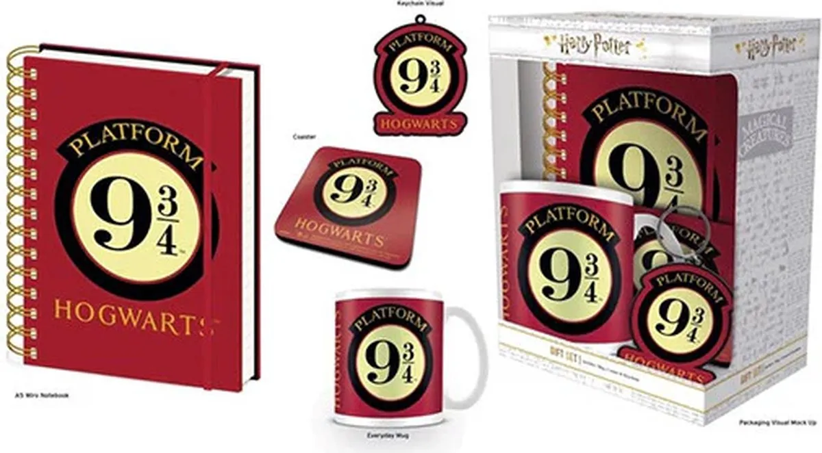Harry Potter Platform 9¾ 4-in-1 Cadeauset