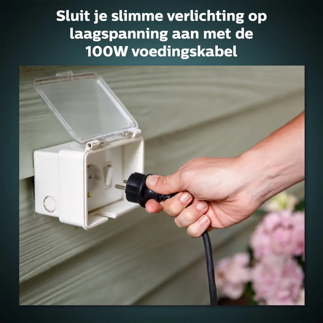 Philips Hue Voedingskabel Buiten 100W - Zwart - afbeelding 2 van 6