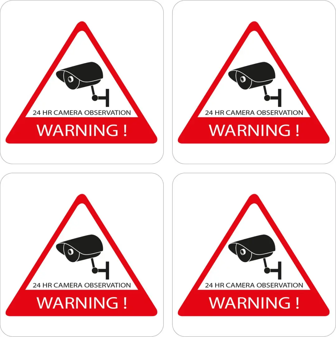 Alecto AWS-05 Raamstickers 5x - Wit-Rood - afbeelding 4 van 6