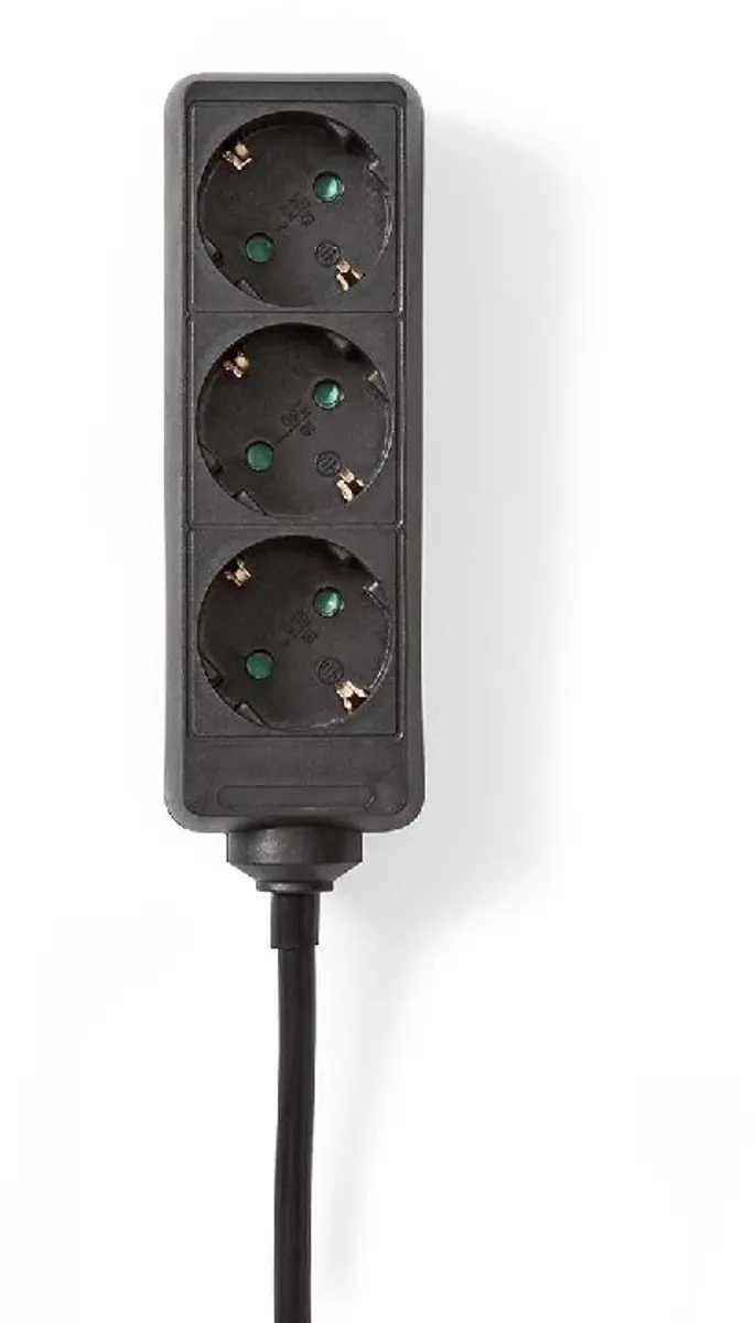 Nedis Stekkerdoos 3-wegs 1.5m 3680W Zwart - afbeelding 4 van 4