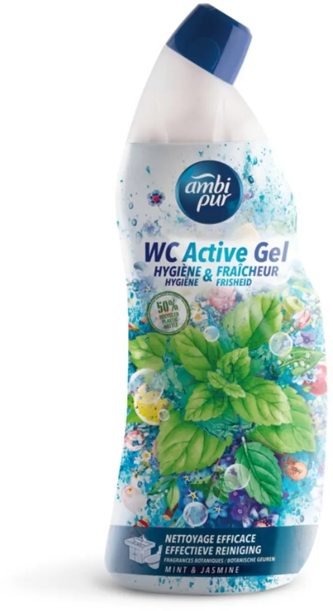 Ambi Pur WC Active Gel Mint & Jasmijn 750ml