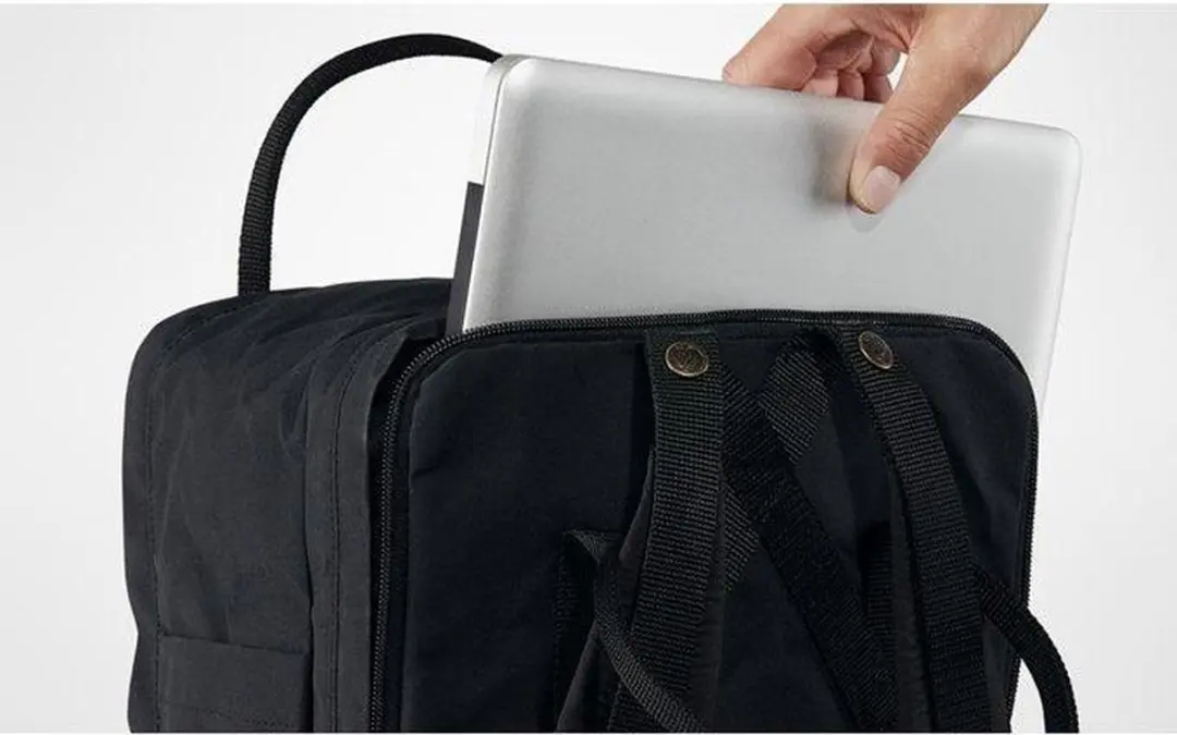 Fjällräven Kånken Laptoprugzak 18L - 15" - Zwart - afbeelding 5 van 6