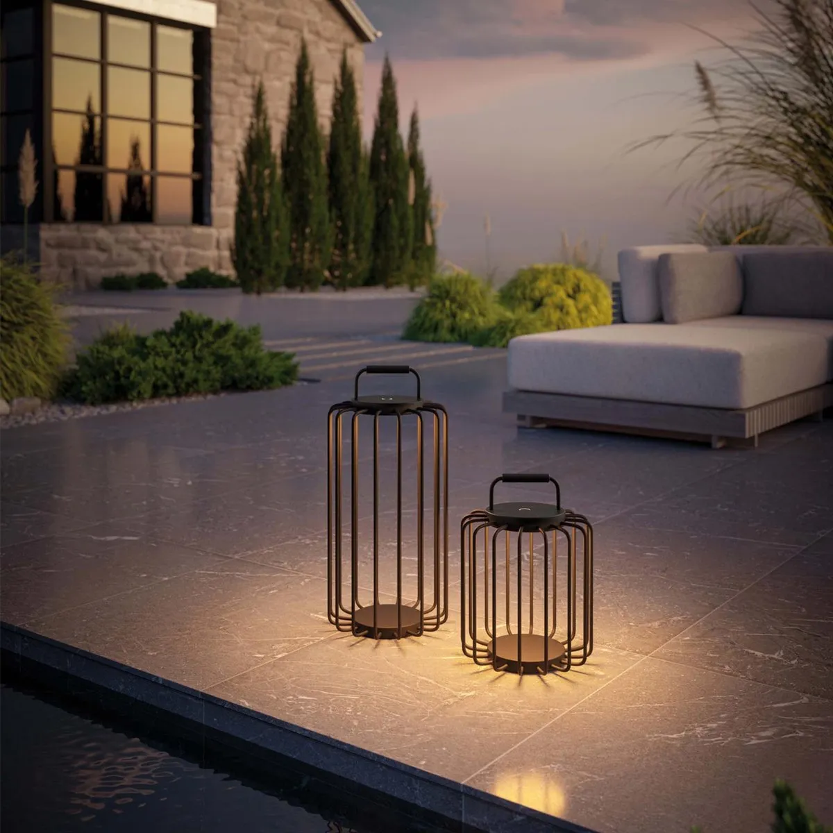 Villeroy & Boch Bangkok Acculamp 33cm - IP65 - Zwart