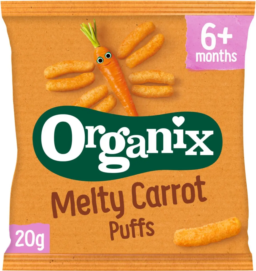 Organix Mais Knabbels met Wortel 20g - afbeelding 2 van 4