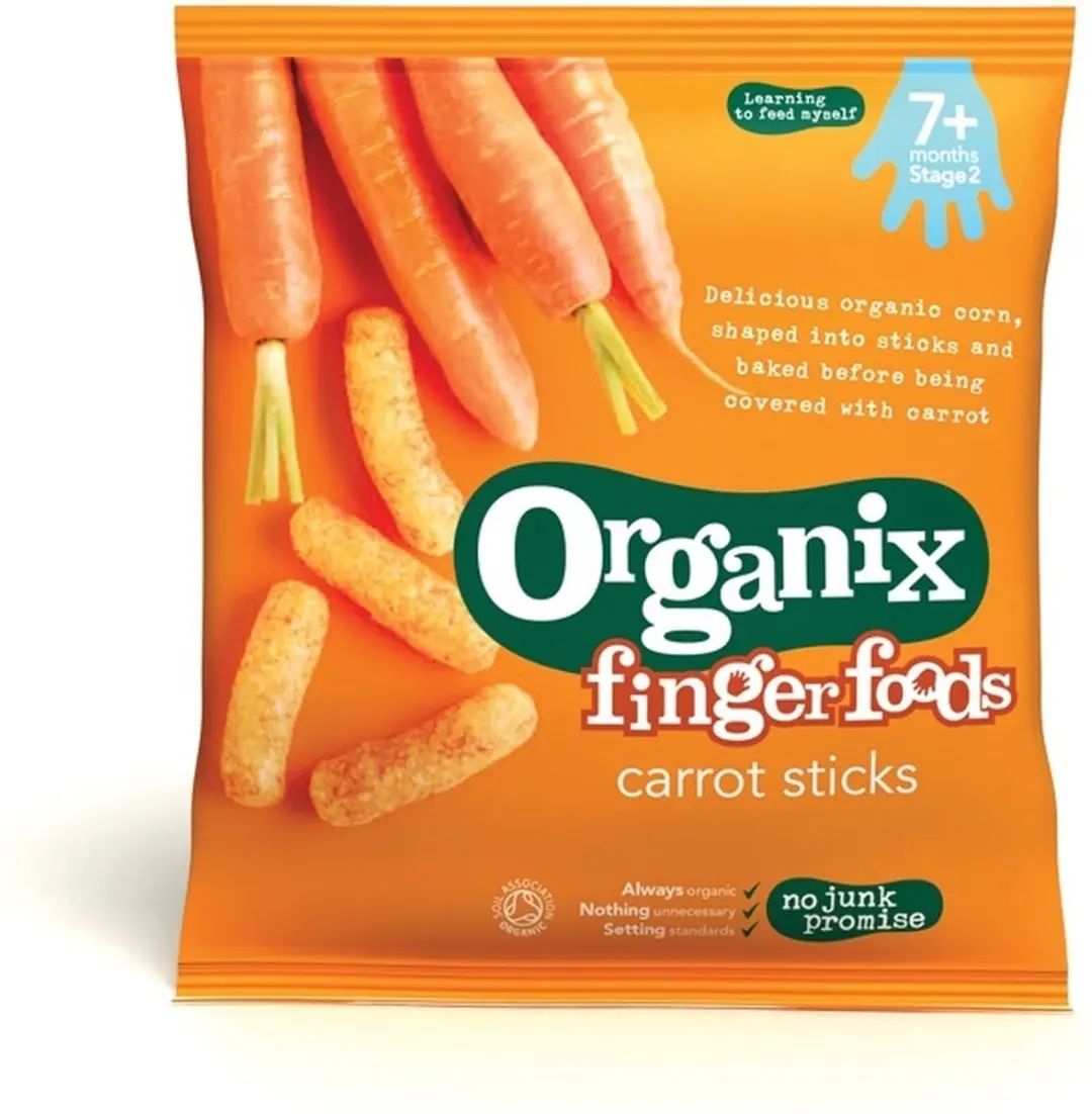 Organix Mais Knabbels met Wortel 20g