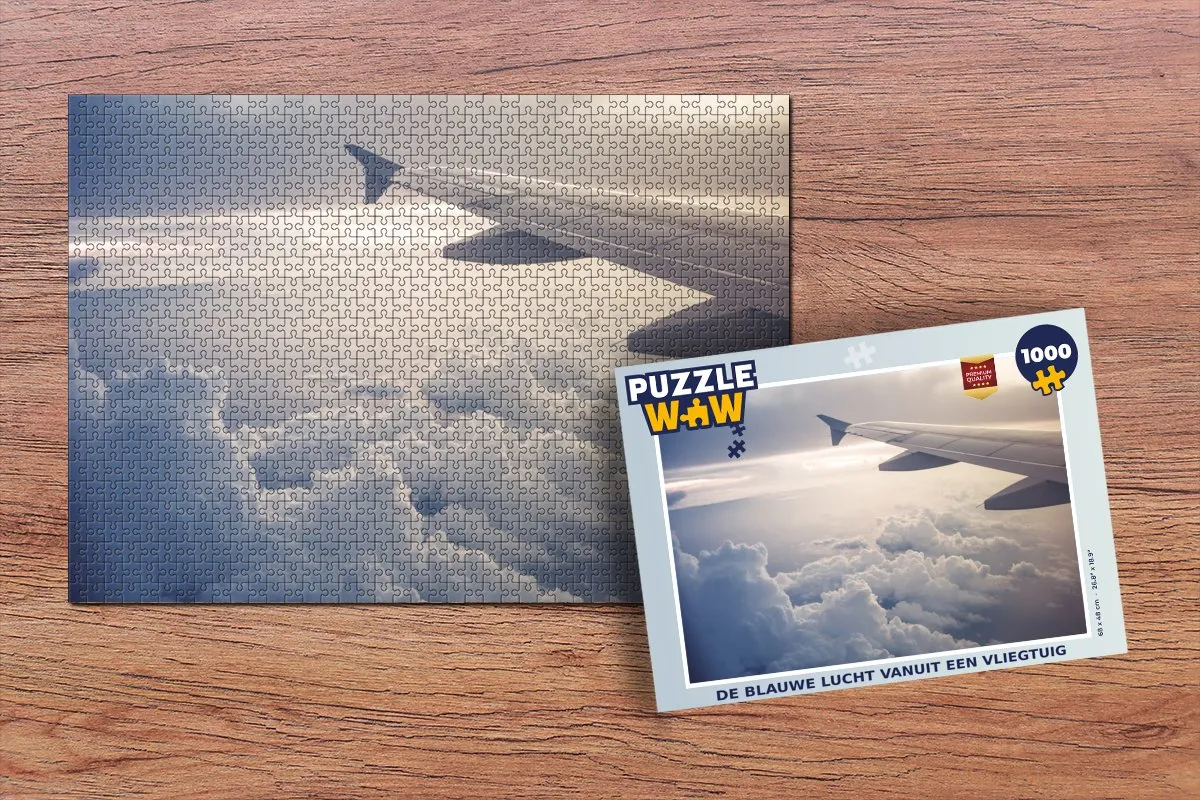PuzzleWow Legpuzzel De Blauwe Lucht 1000 Stuks - Multicolor