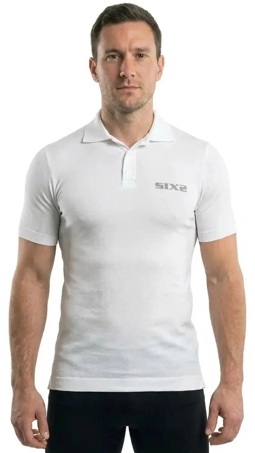 Sixs Poloshirt Wit S - afbeelding 3 van 3