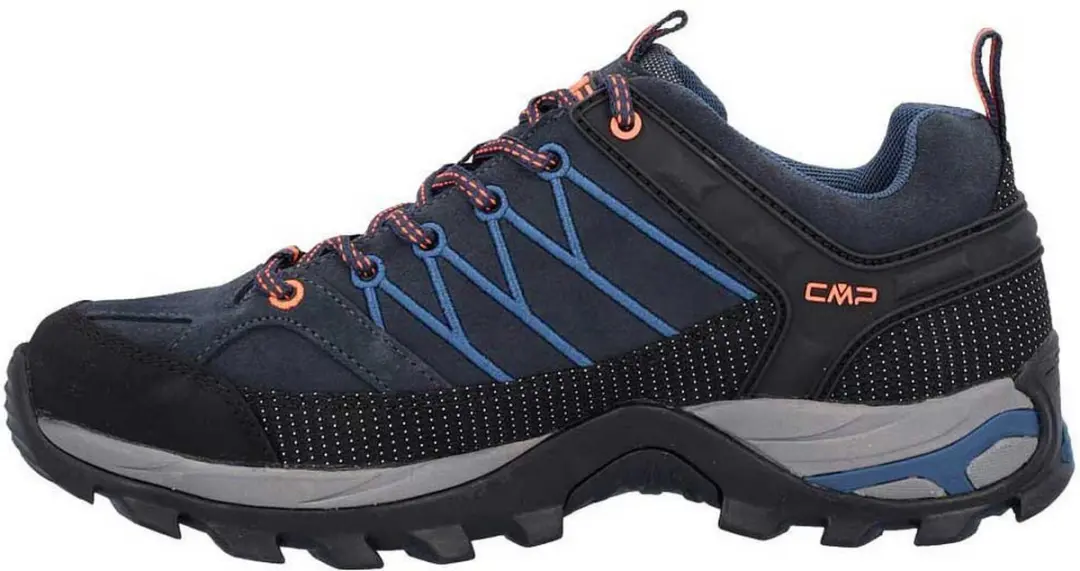 CMP Rigel Low WP Wandelschoenen - Blauw/Flash Orange - afbeelding 3 van 4