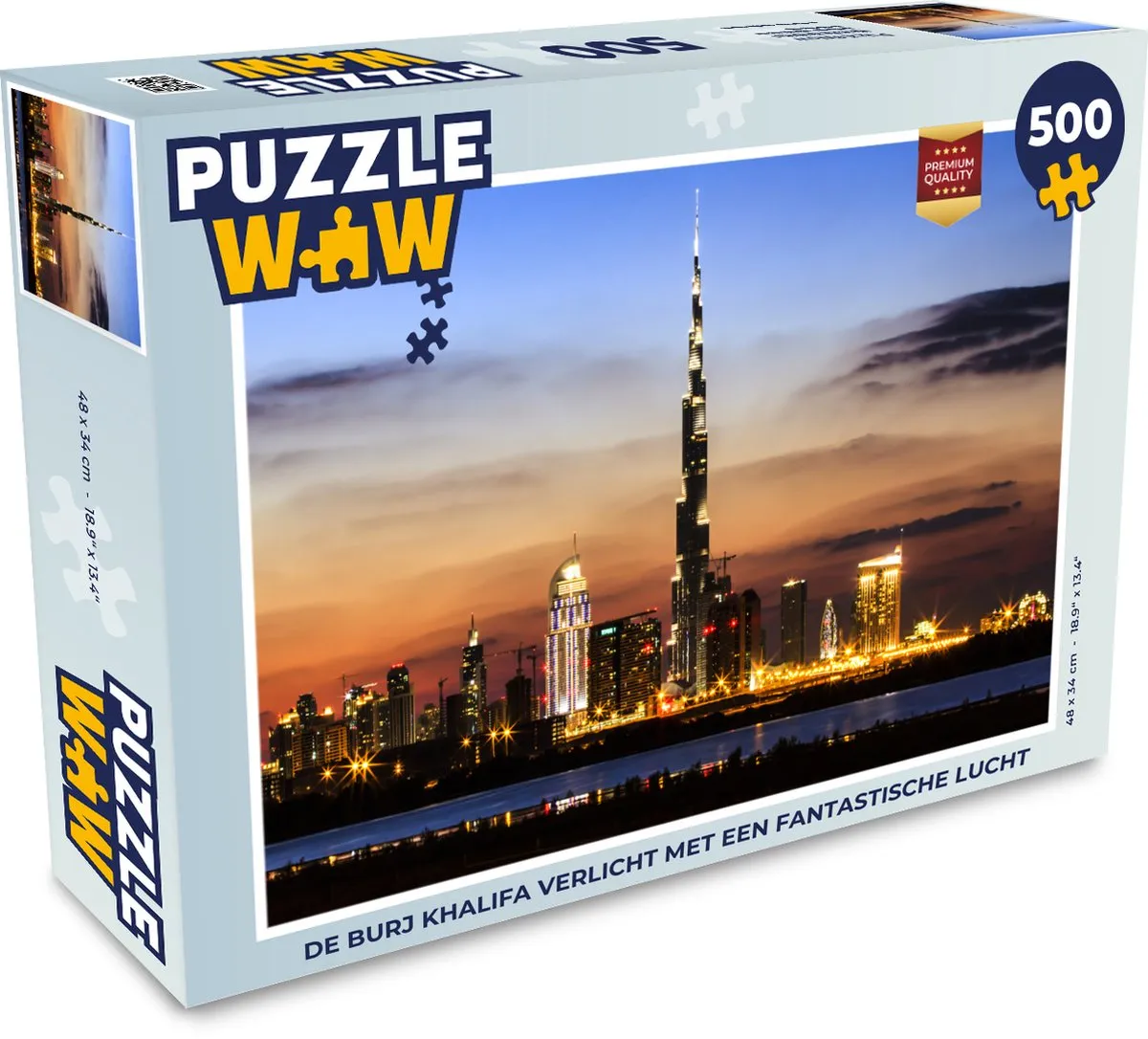 PuzzleWow Legpuzzel De Burj Khalifa 500 Stuks
