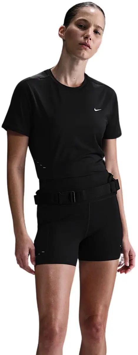 Nike Swift Dri-FIT Sportshirt Dames - Zwart M - afbeelding 3 van 4