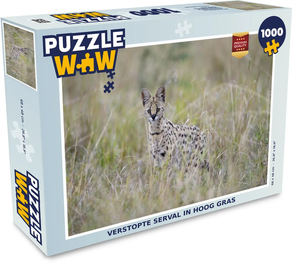 PuzzleWow Legpuzzel Verstopte Serval 1000 Stuks