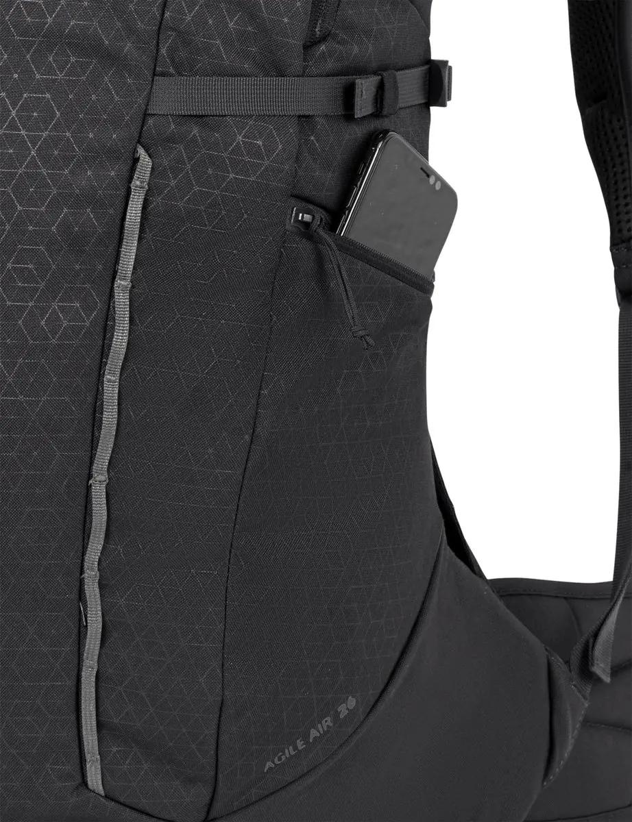 Vaude Agile Air 26 Rugzak - 26L - Zwart - afbeelding 2 van 6
