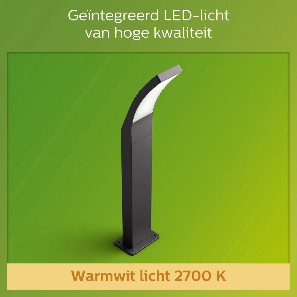 Philips Splay Pedestal Antraciet 12W Warm Wit