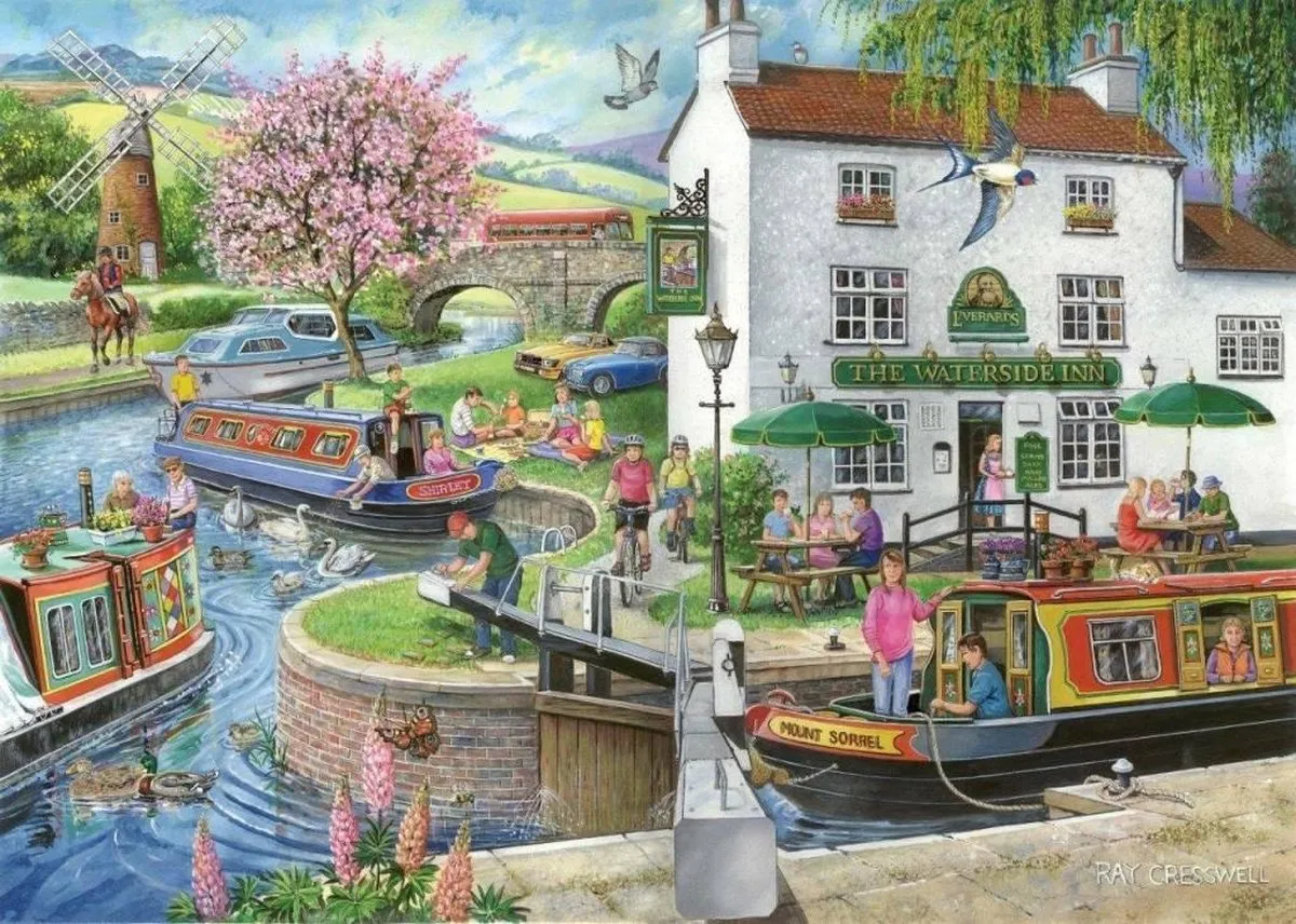 House Of Puzzles By The Canal Legpuzzel 1000 Stuks
