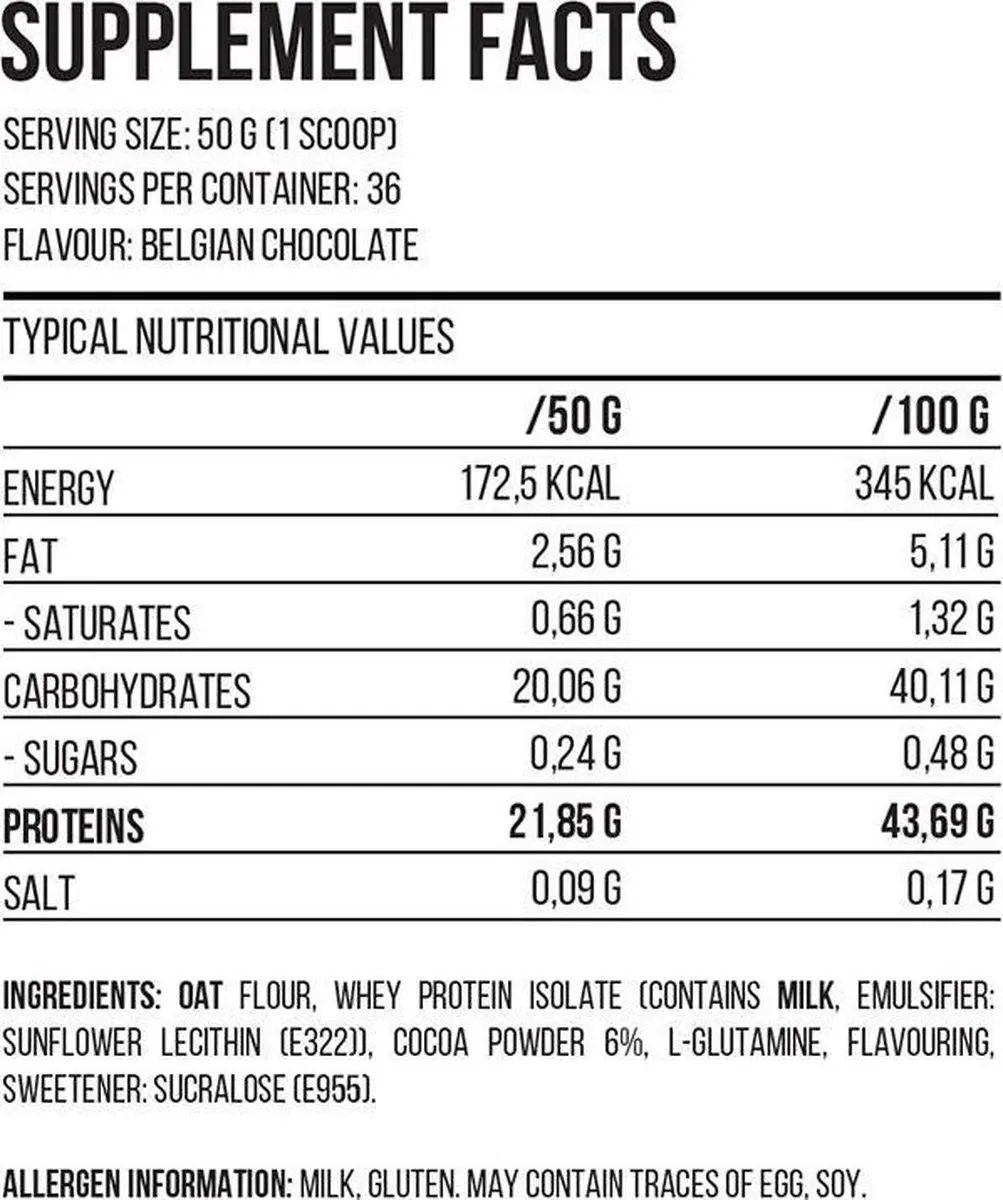 QNT Metapure Mass Eiwitchocolade 1815g - afbeelding 5 van 6