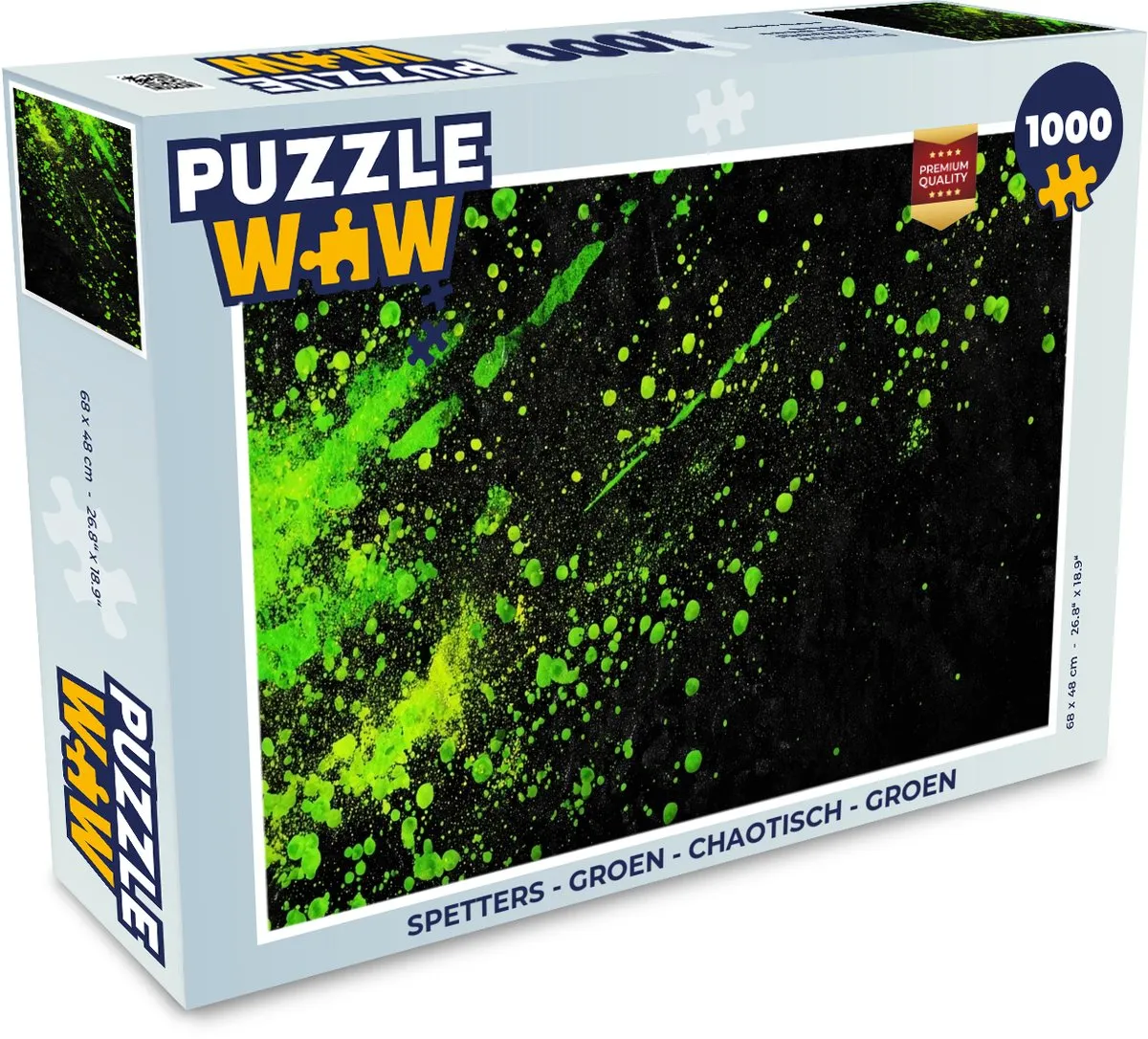 PuzzleWow Spetters Legpuzzel 1000 Stuks - Groen