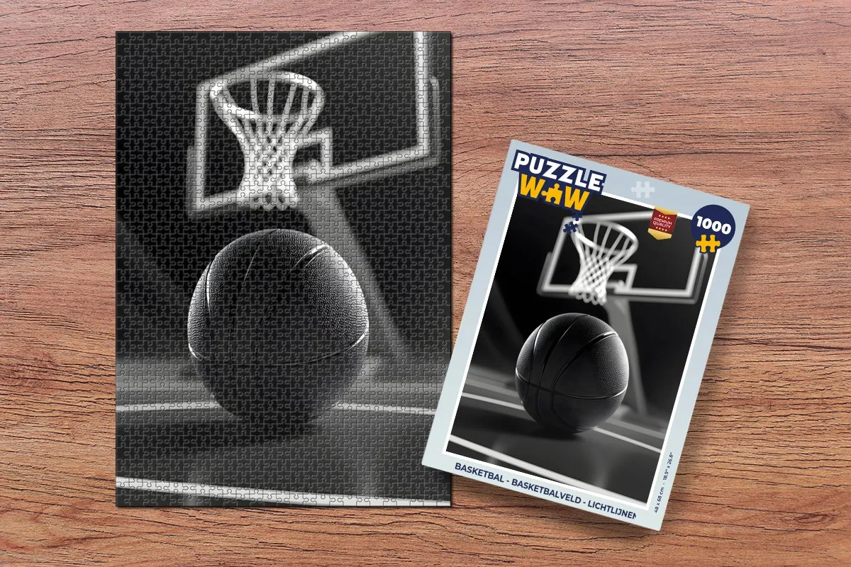 PuzzleWow Basketbal Legpuzzel 1000 Stuks - MPN 8721373925319