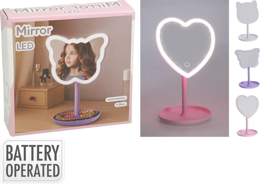 Koopman make-up spiegel LED met 3 standen