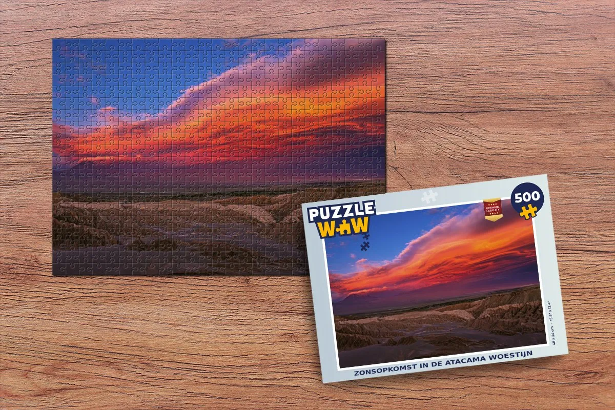 PuzzleWow Zonsopkomst Atacama Legpuzzel 500 Stuks