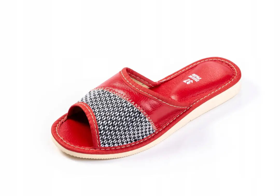 Dames pantoffels open klompjes Maximus rood maat 36