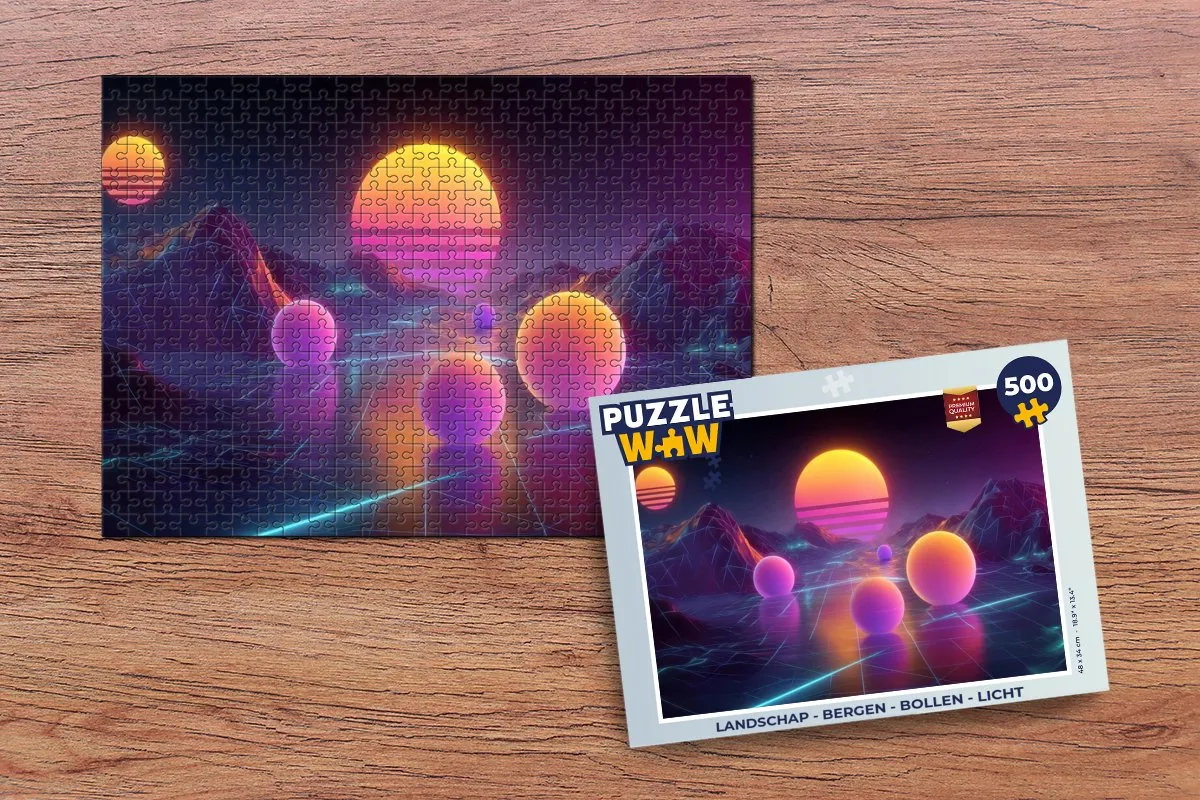PuzzleWow Bergen & Bollen Legpuzzel 500 Stuks