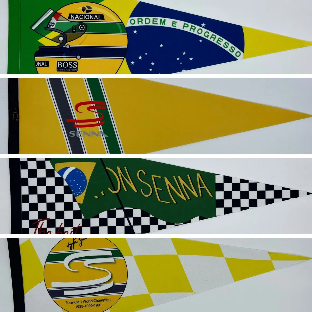 Red Bull Racing Ayrton Senna Vaantje 31x72cm - SennaGeel