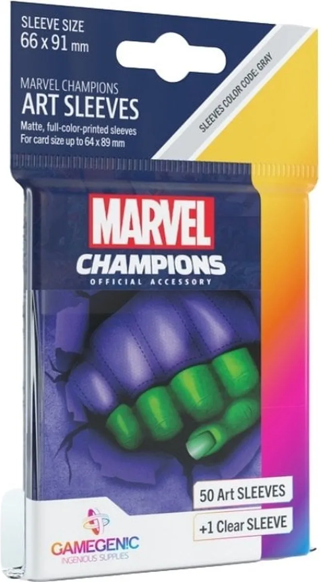Marvel Champions She-Hulk Board Game Sleeves 66x91mm