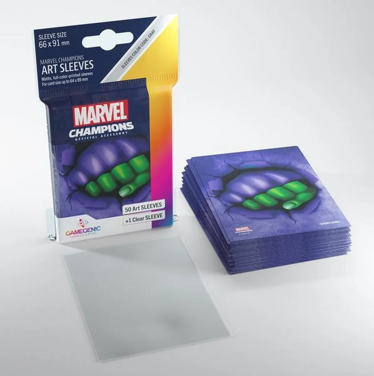 Marvel Champions She-Hulk Board Game Sleeves 66x91mm - GGS10095ML
