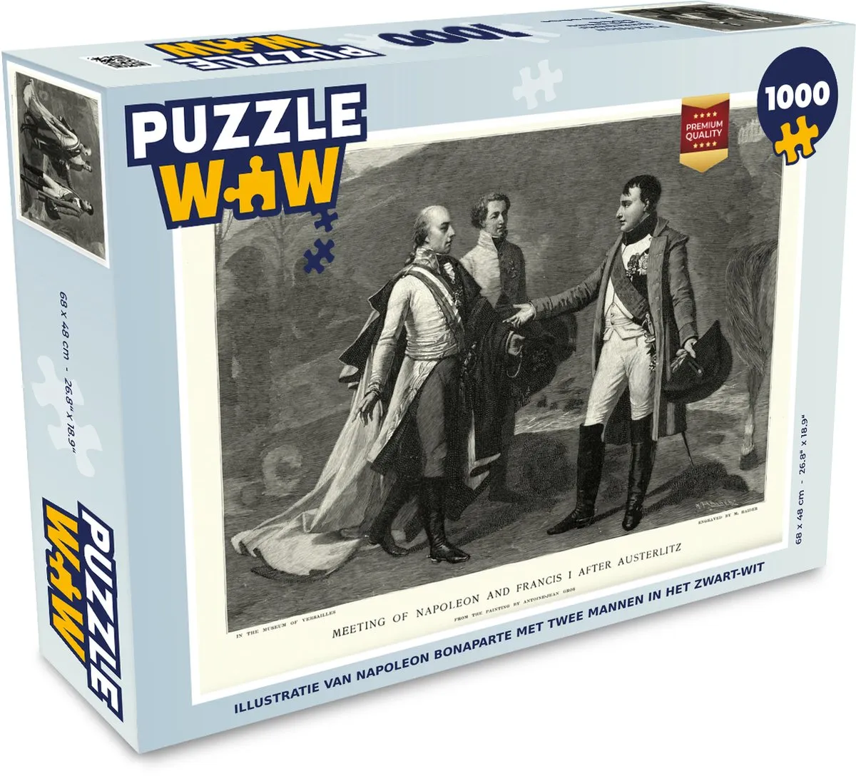PuzzleWow Napoleon Bonaparte Legpuzzel 1000 Stuks - Multicolor