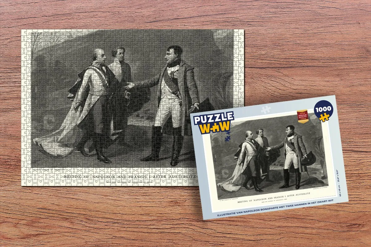 PuzzleWow Napoleon Bonaparte Legpuzzel 1000 Stuks - Multicolor